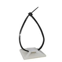 White Cable clamp 28x28 19-28280