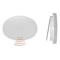 Plafon Round 18W Flat 4000K IP54 w/Sensor