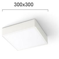 Ceiling Square 24W White 3000K IP65